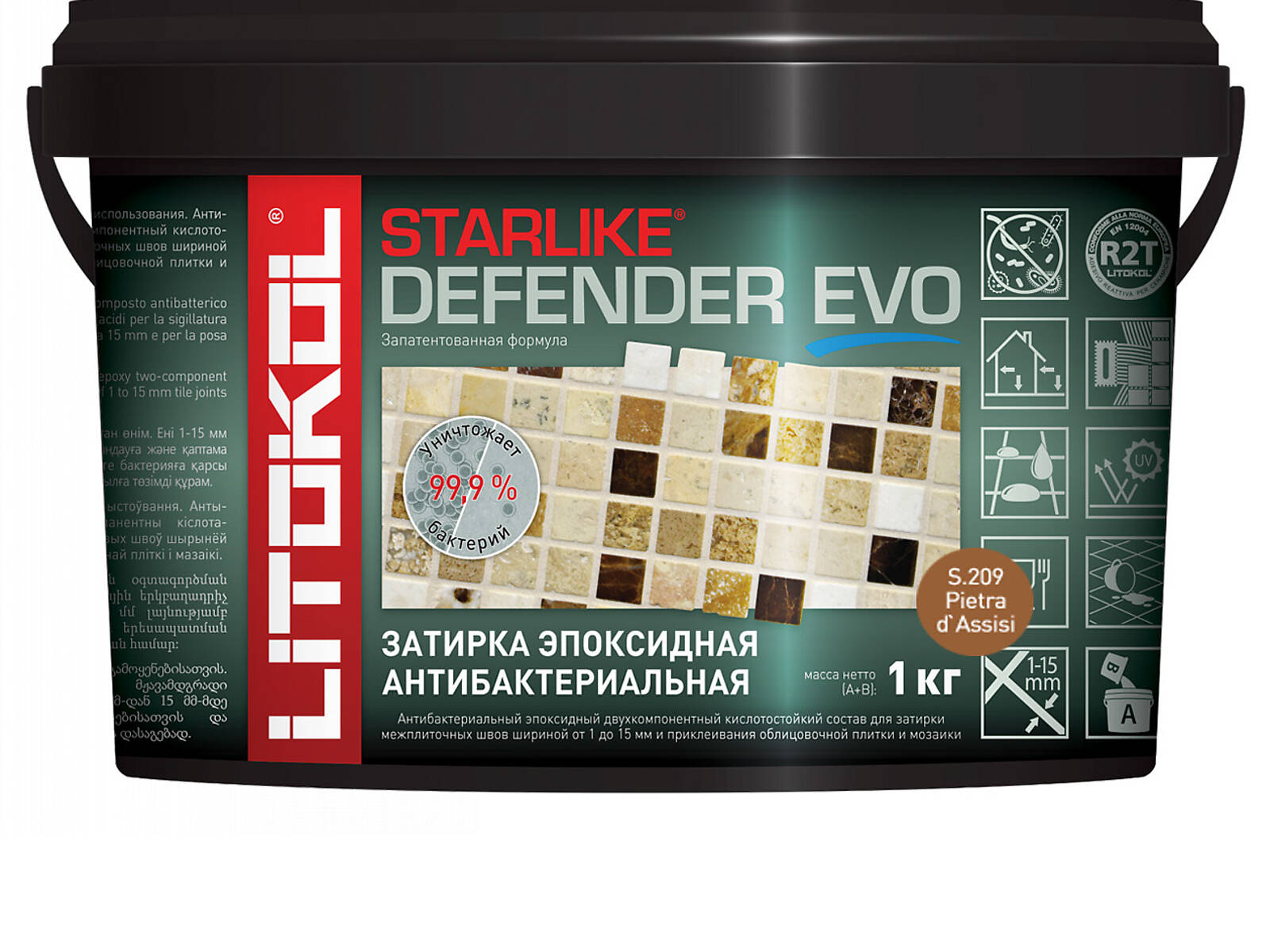 Эпоксидная Затирка STARLIKE DEFENDER EVO (P.Assisi, арт. 110262) Купить в  интернет-магазине Литокол