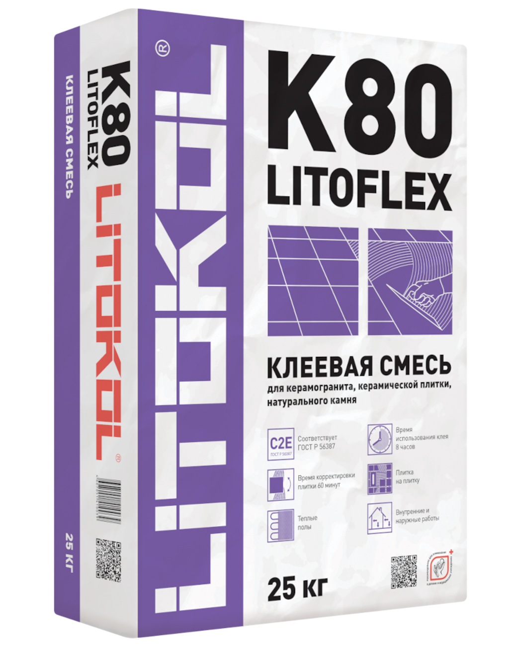 Цементный Клей LITOFLEX K80 Купить в интернет-магазине Литокол